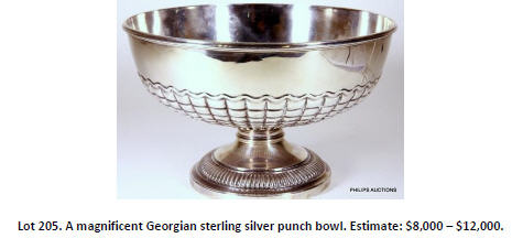 sterling silver punch bowl