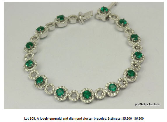 emerald diamond bracelet