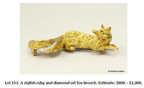 fox brooch