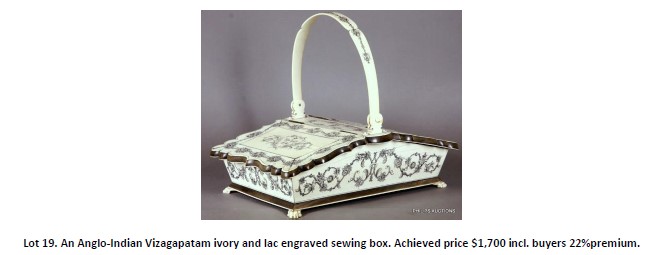 ivory sewing box