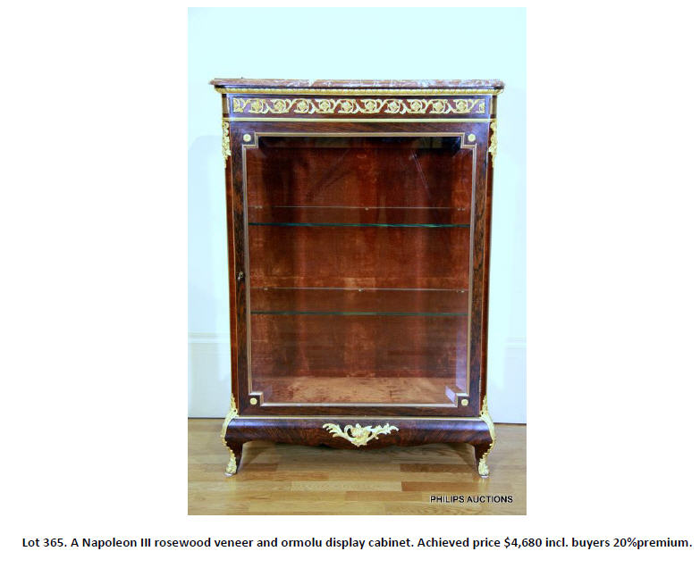 ormolu display cabinet