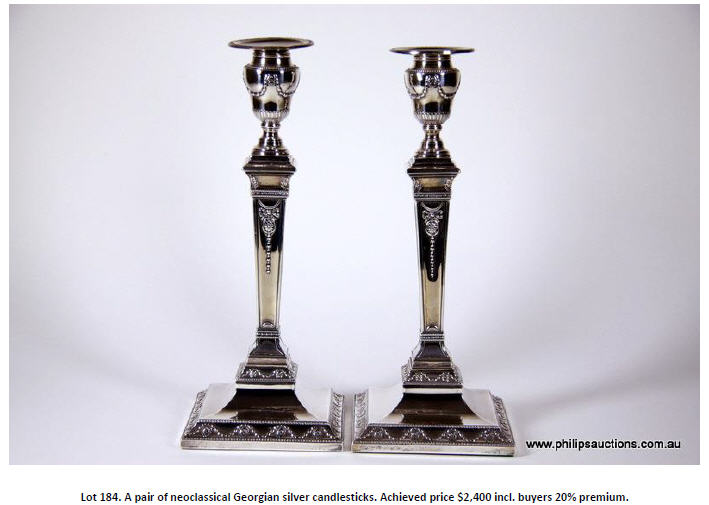 silver candlesticks