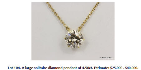 solitaire diamond pendant