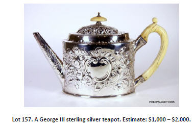 sterling silver teapot