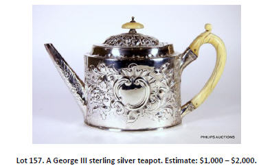 sterling silver teapot
