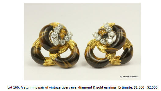 tigers eye eearings