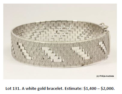 white gold bracelet