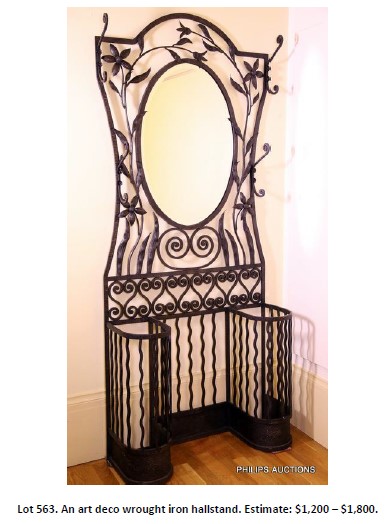 wrought iron hallstand